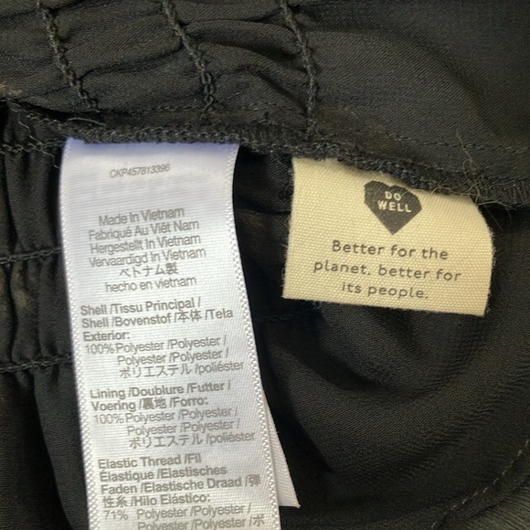 Madewell (Re)sourced Georgette Square-Neck Smock-Waist Top in Bloom Dot - Picture 12 of 12